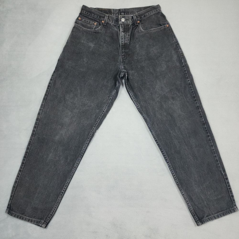 Vintage Levis 560 Loose Fit Jeans Mens Size 34x30 Black Baggy Tapered Denim Y2K - Picture 1 of 12